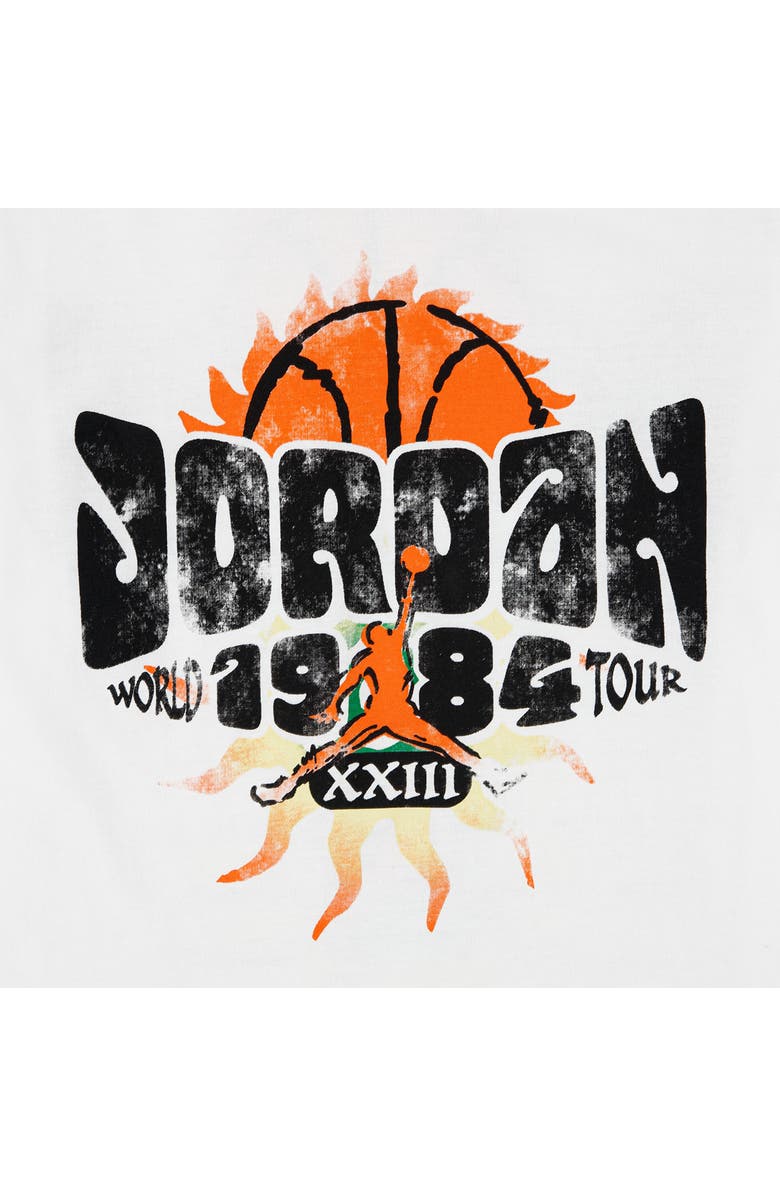 Jordan Kids' MJ 1984 World Tour XXIII Graphic T-Shirt, Alternate, color, White