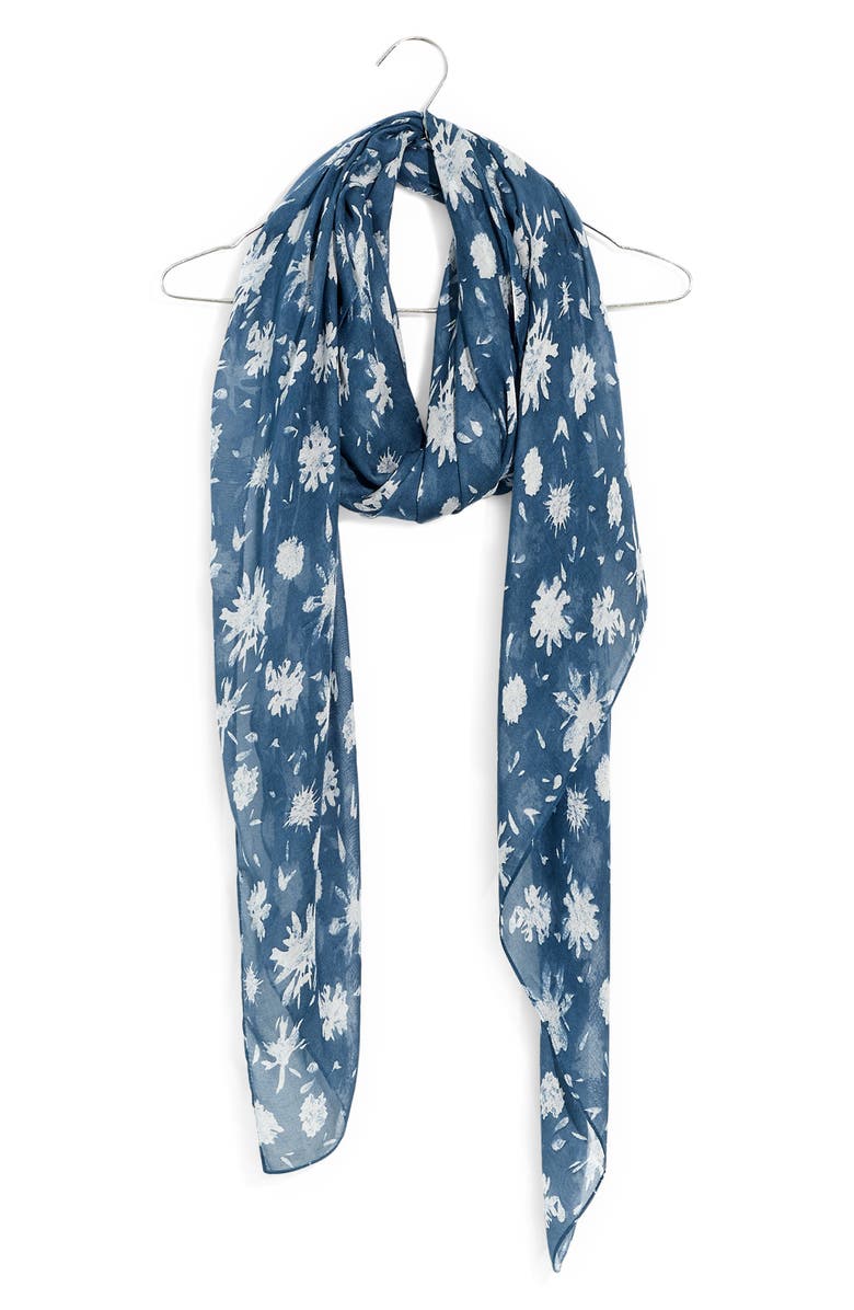 Madewell Cotton & Linen Sarong Scarf, Main, color, 
