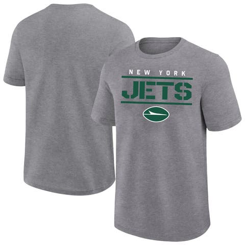 Men's Fanatics Heather Gray New York Jets Big & Tall Top Notch T-Shirt