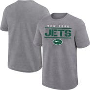 FANATICS Men's Fanatics Heather Gray New York Jets Big & Tall Top Notch T-Shirt