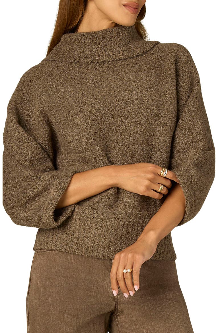 Dolman Sleeve Bouclé Sweater, Main, color, OYSTER MUSHROOM