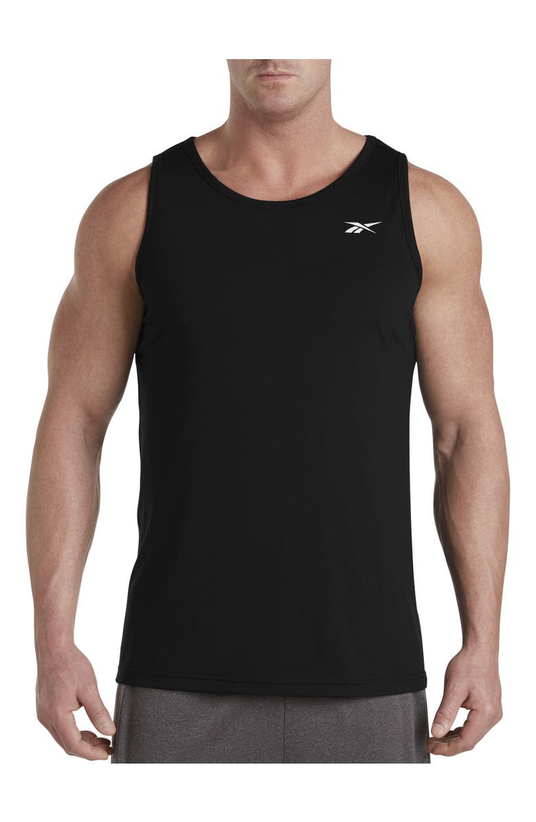 Reebok Performance Jersey Tech Tank Top, Main, color, Black