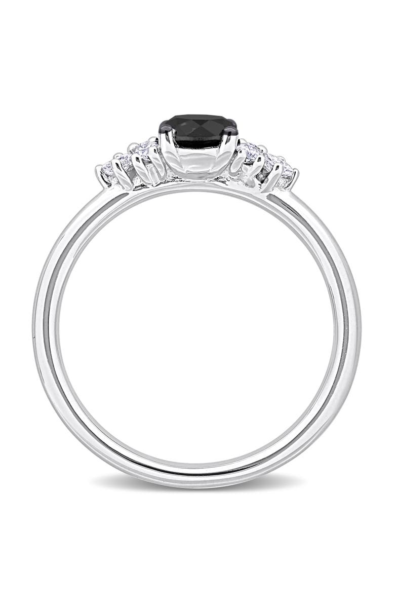 Julianna B. Black & White Diamond Seven-Stone Ring 14k, Alternate, color, 14K White Gold