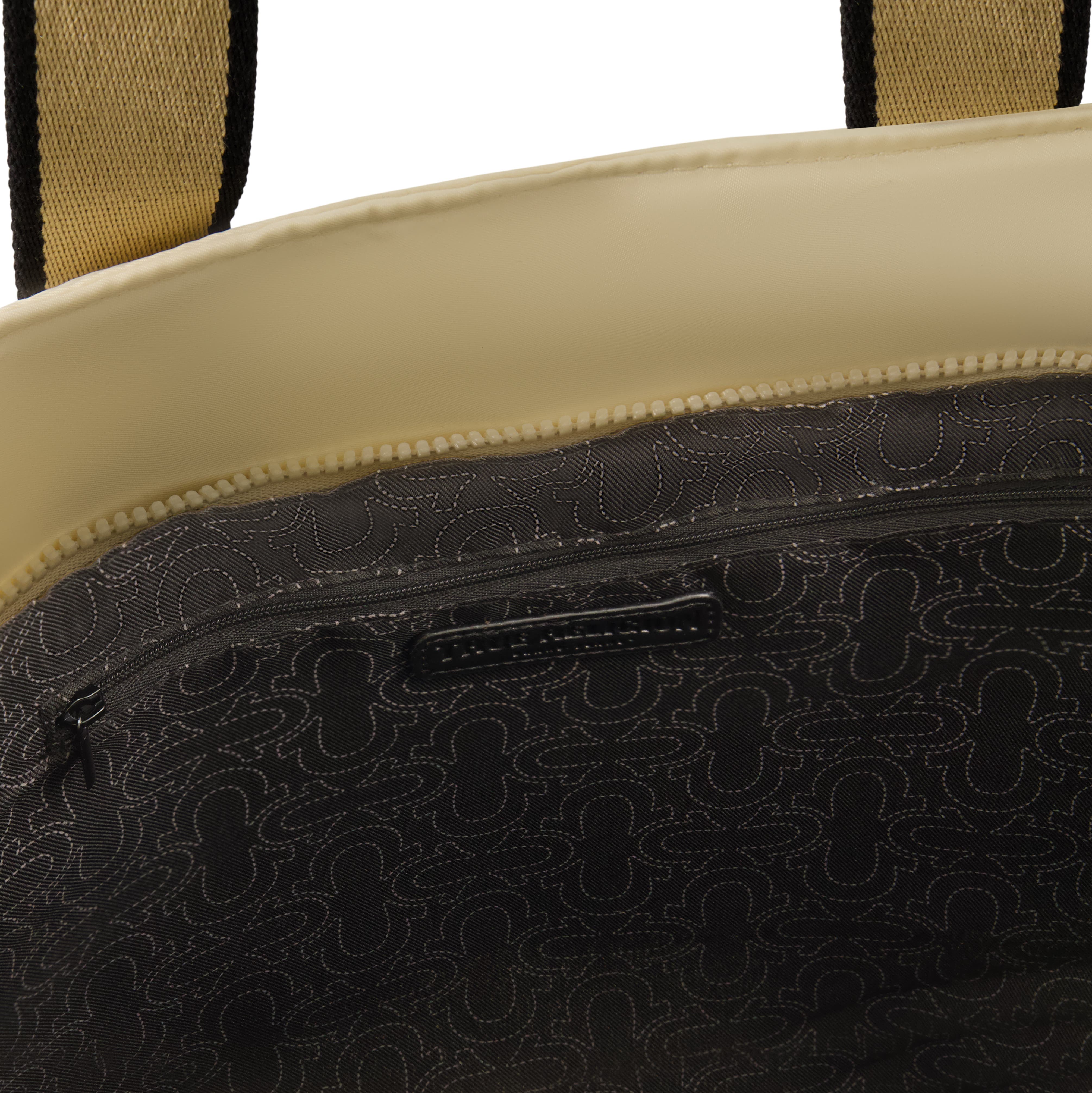 True Religion Nylon Solid Quilted Tote, Alternate, color, Ivory