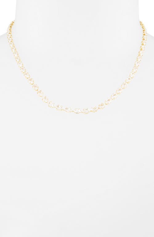 Nordstrom Rack Marquise Cz Tennis Necklace In Gold