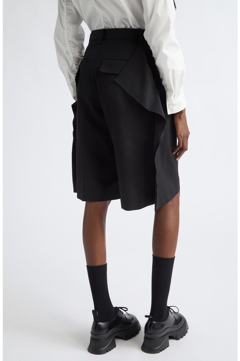 Ruffle Shorts, Alternate, color, BLACK