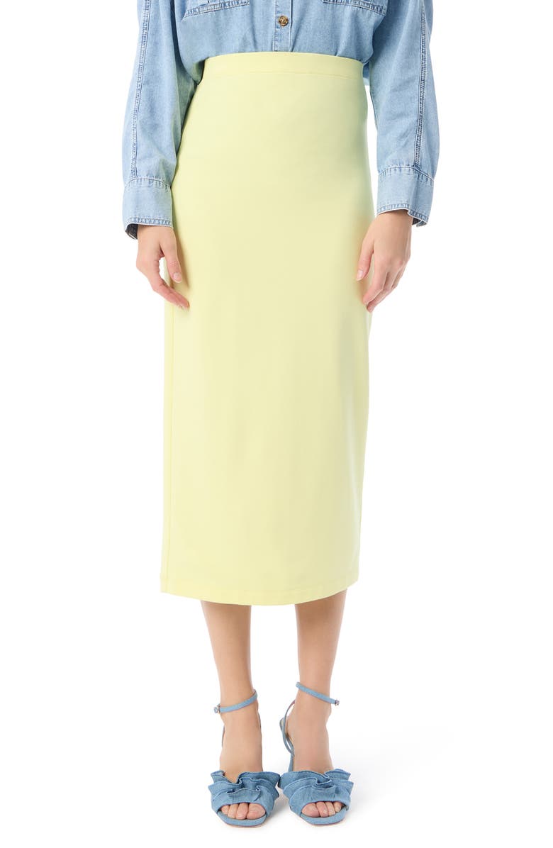 Dee Ocleppo Poppy Midi Pencil Skirt, Main, color, Yellow Pear