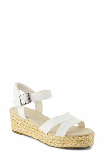 TOMS Audrey Ankle Strap Espadrille Platform Wedge Sandal