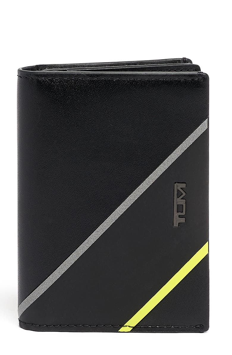 TUMI Gusseted Leather Card Case, Main, color, 