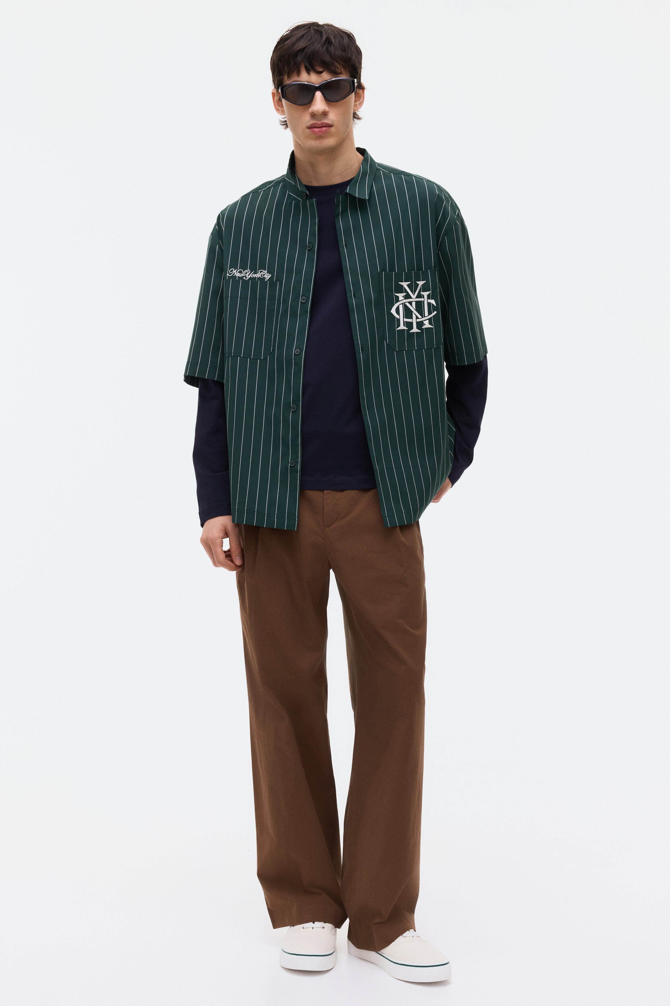 Regular Fit Embroidered-motif Shirt - image 4