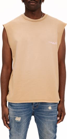 Textured Jersey Graphic Muscle Tee