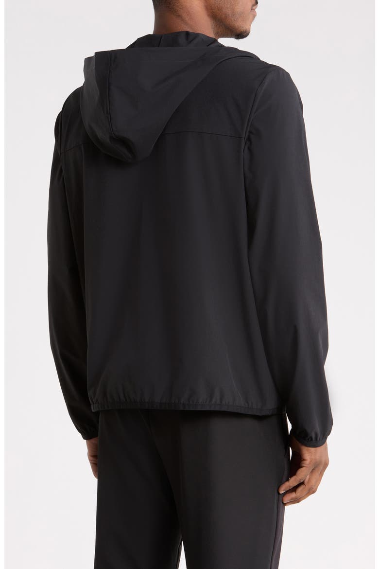 Water Repellent Hooded Jacket, Alternate, color, BLACK