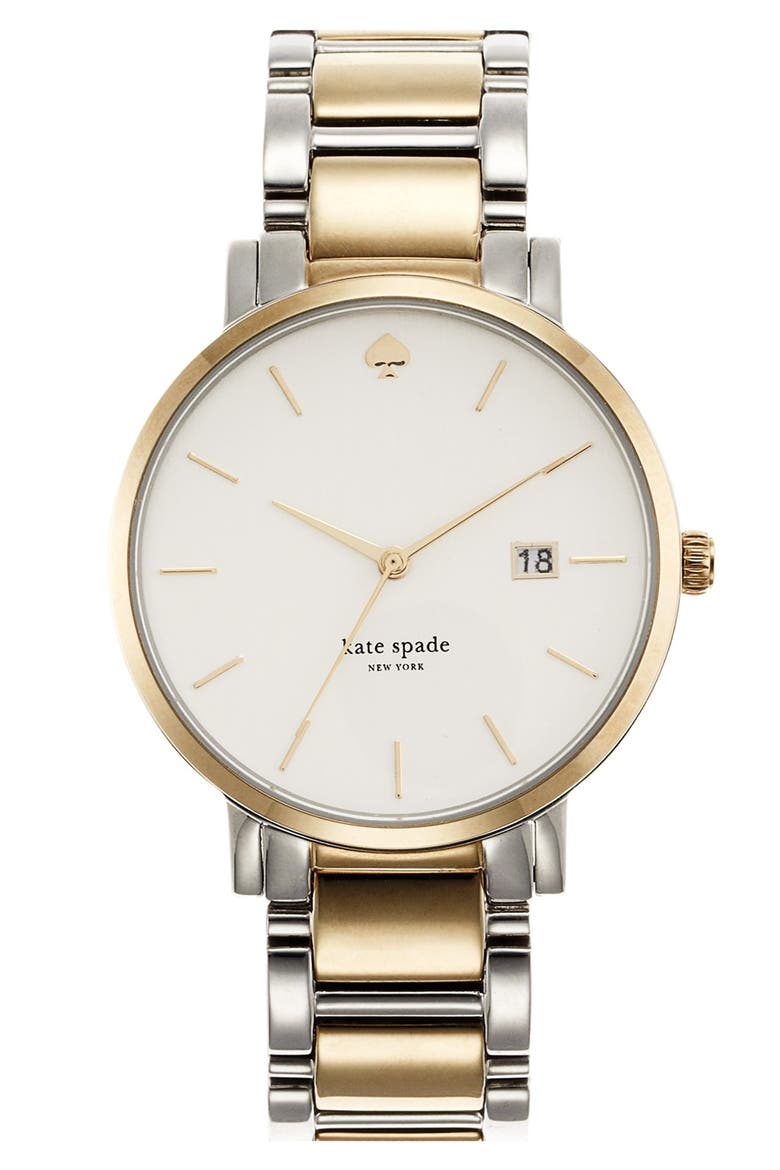 'gramercy grand' bracelet watch, 38mm, Main, color, GOLD/ SILVER
