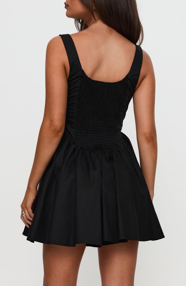 Princess Polly Sleeveless Fit & Flare Minidress, Alternate, color, Black