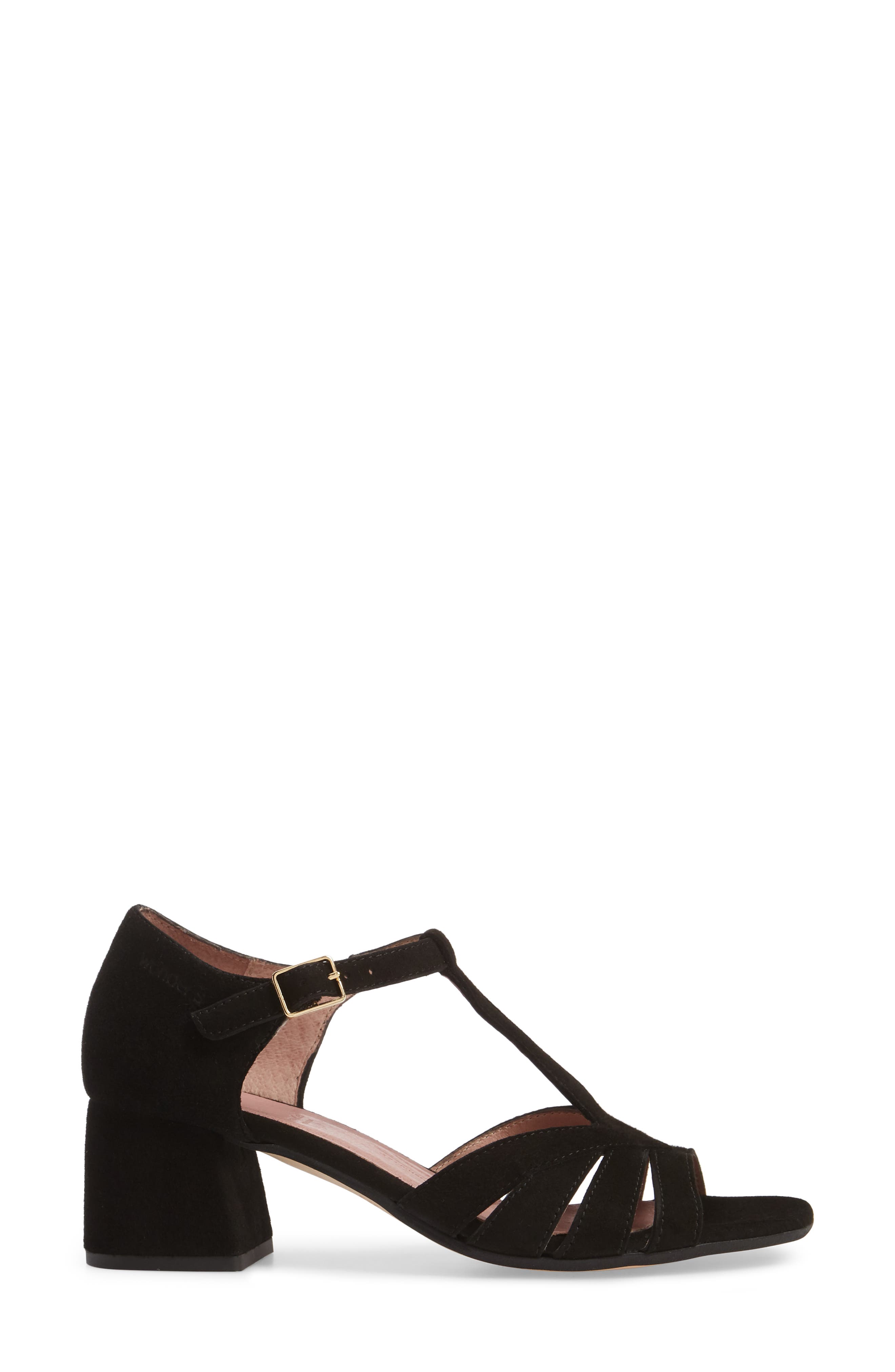 Wonders Block Heel Sandal, Alternate, color, 