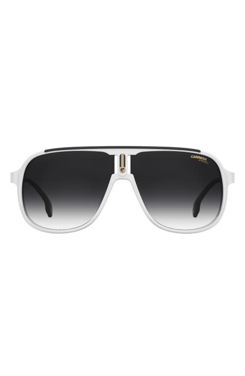 62mm Oversize Gradient Square Sunglasses