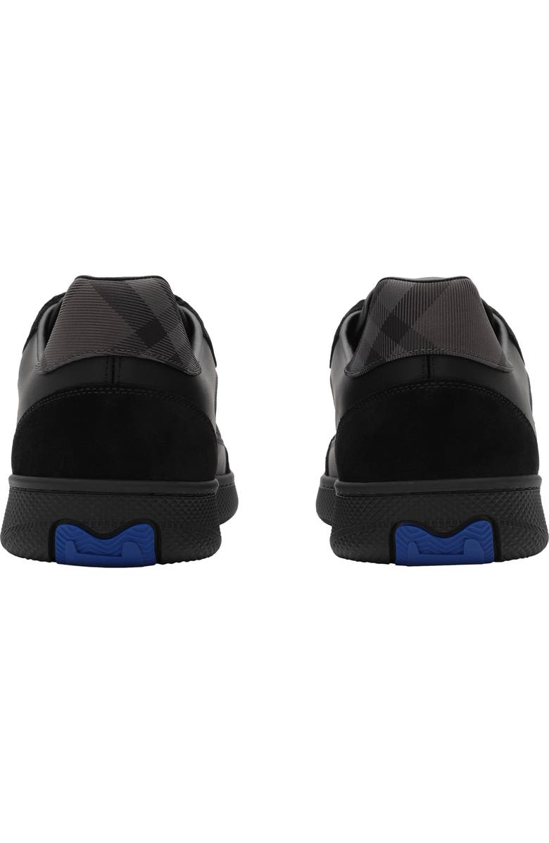 Burberry Terrace Check Leather & Canvas Sneaker, Alternate, color, Black/ Irongrey/ Ipchec