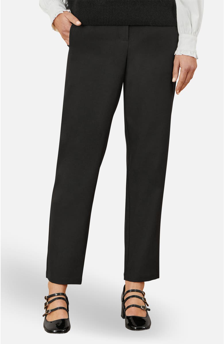 Yumi Tailored Cigarette Pants, Main, color, Black