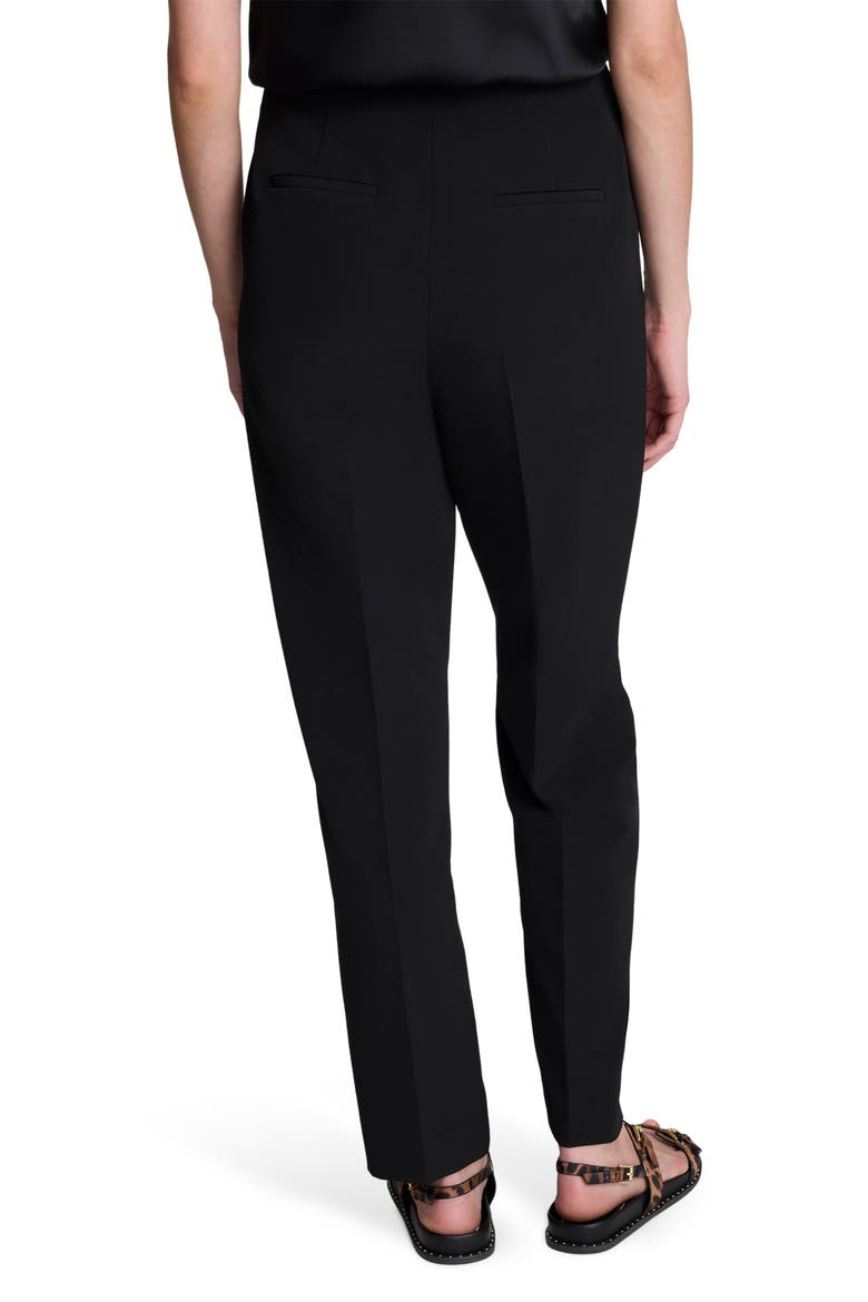 Luxe Twill Straight Leg Pants, Alternate, color, BLACK