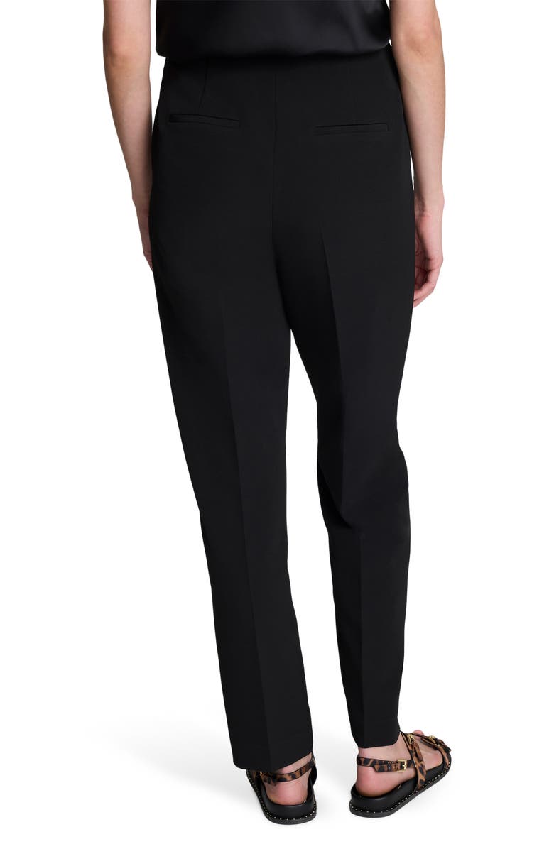 Kenneth Cole Luxe Twill Straight Leg Pants, Alternate, color, Black