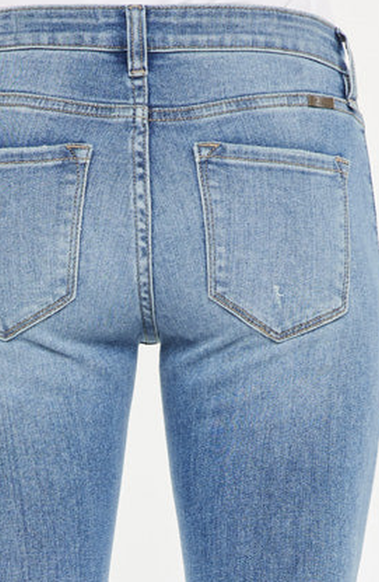 KanCan Savanna Essentials Mid Rise Cropped Flare Jeans, Alternate, color, Medium Wash