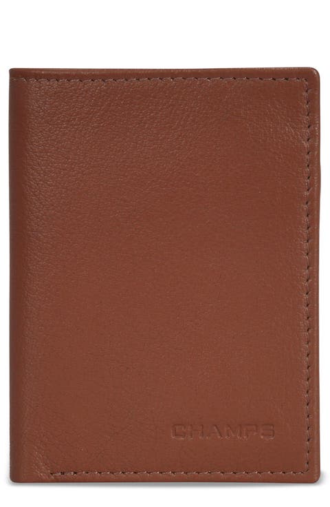 Onyx Leather RFID Vertical Slim Wallet