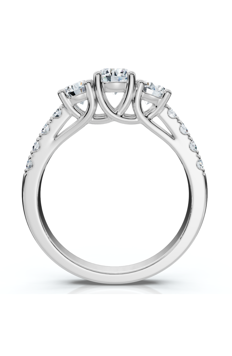 Bliss Diamond 1 1/4ct Three Stone Lab Grown Diamond Engagement Ring 14K Gold, Alternate, color, 14K White Gold