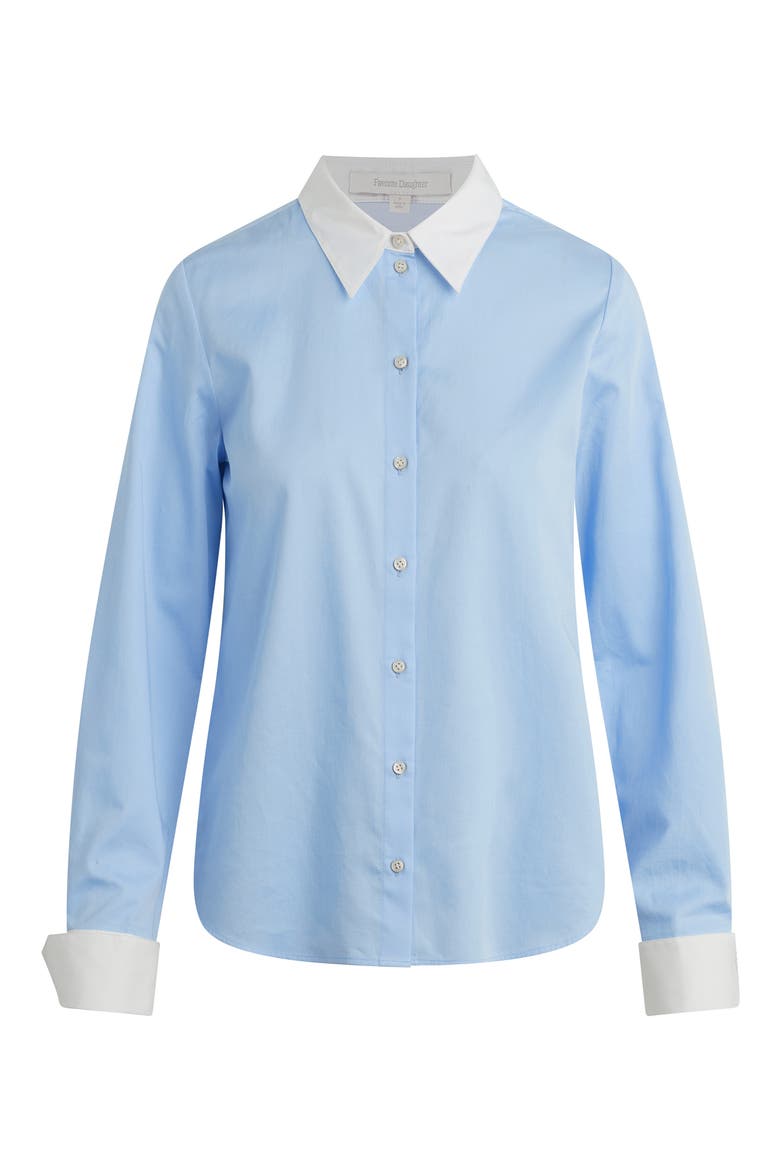 The Cuffed Statement Shirt, Alternate, color, POWDER BLUE/ BRIGHT