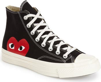 Comme des Garcons PLAY x Converse Chuck Taylor Hidden Heart High Top Sneaker Women Nordstrom