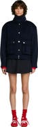SANDRO Double-faced standing collar coat