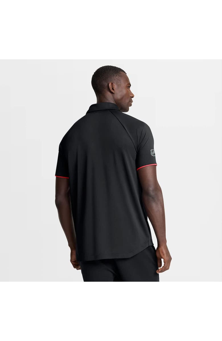 FANATICS Men's Fanatics Black New Jersey Devils Authentic Pro Rink Raglan Polo, Alternate, color, Black