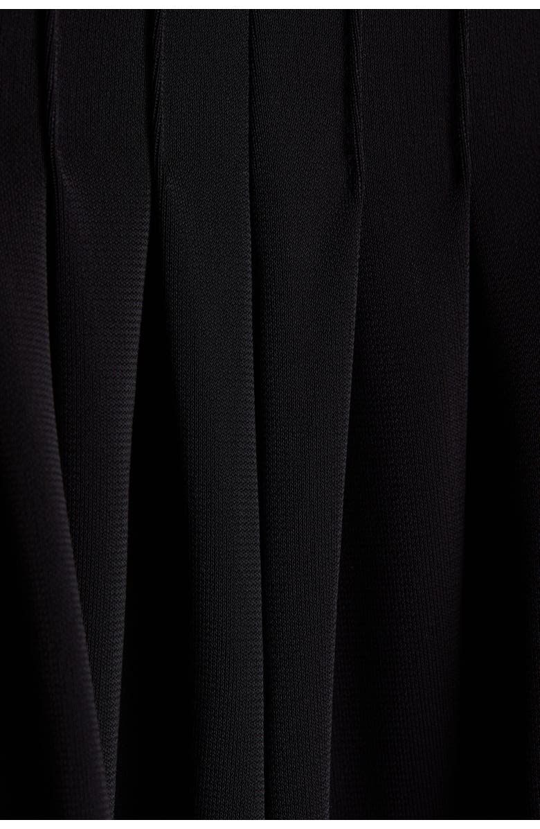 H&M Pleated Barrel-leg Trousers, Alternate, color, Black