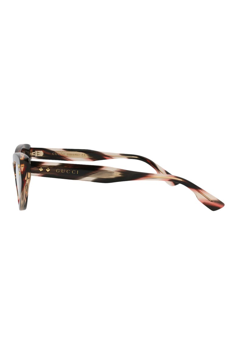 49mm Cat Eye Optical Frames, Alternate, color, HAVANA HAVANA TRANSPARENT