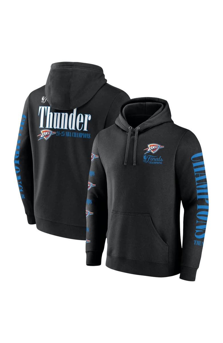 FANATICS Men's Fanatics  Black Oklahoma City Thunder 2025 NBA Finals Champions Open Shot Pullover Hoodie, Alternate, color, Black