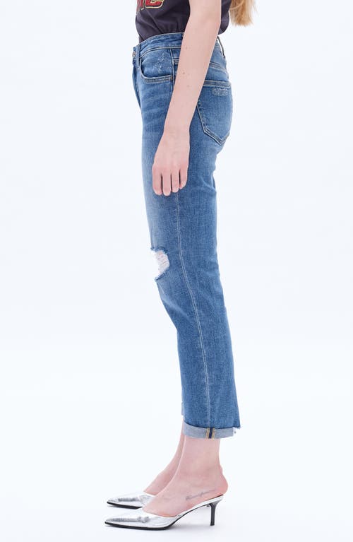 Bayeas High Rise Distressed Relaxed Boyfriend Jeans