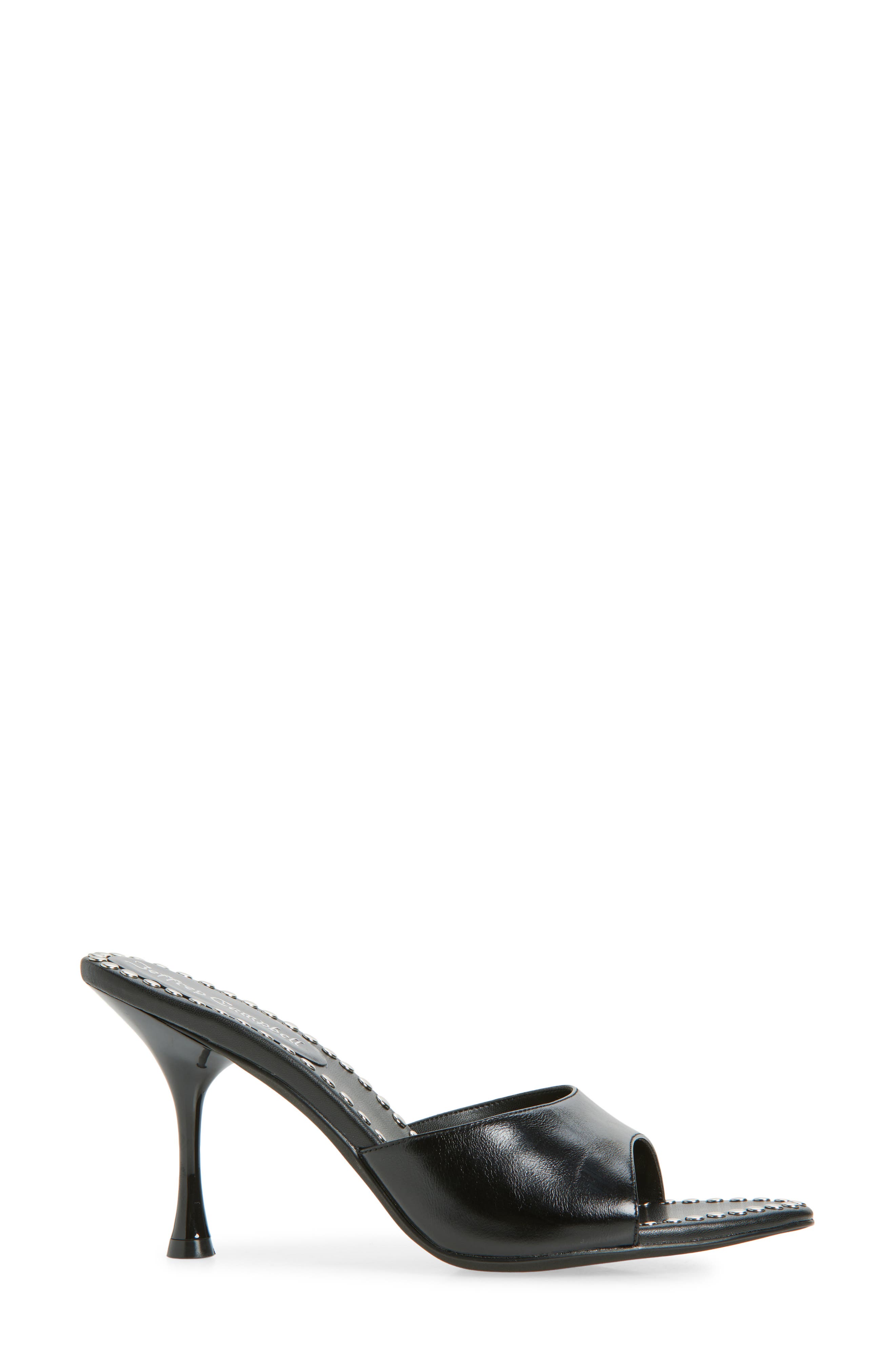 Jeffrey Campbell Agent Studded Sandal, Alternate, color, Black Silver