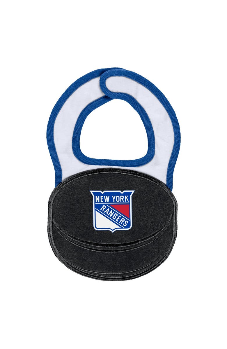 WEAR by Erin Andrews Newborn & Infant White New York Rangers Sleep & Play Full-Zip Footed Jumper with Bib, Alternate, color, 