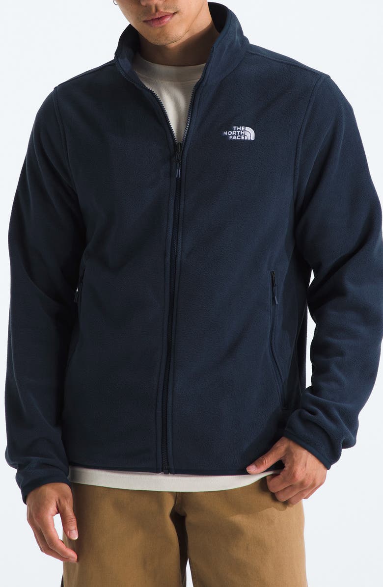The North Face Glacier Fleece Zip Front Jacket, Main, color, Summit Navy