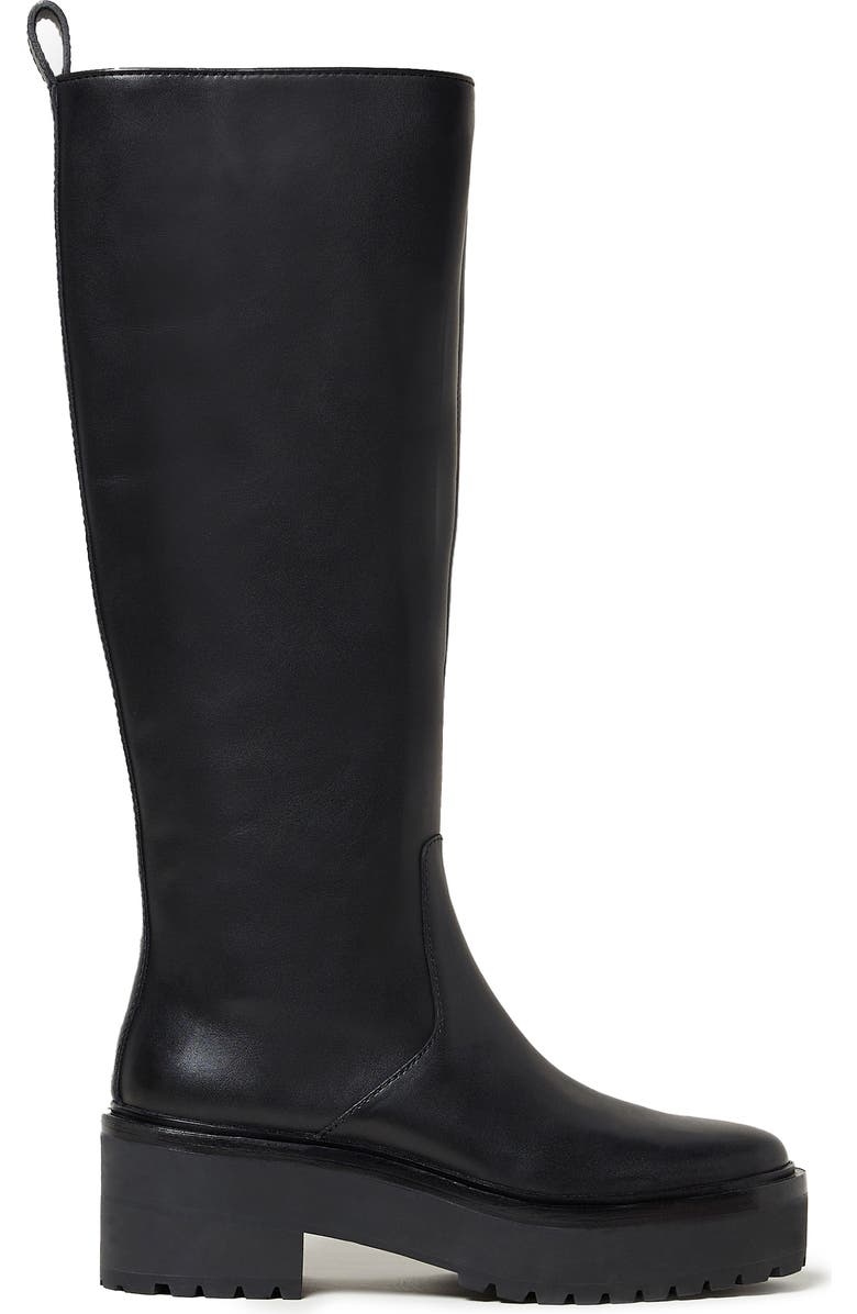 Loeffler Randall Carlee Lug Sole Combat Boot, Alternate, color, Black