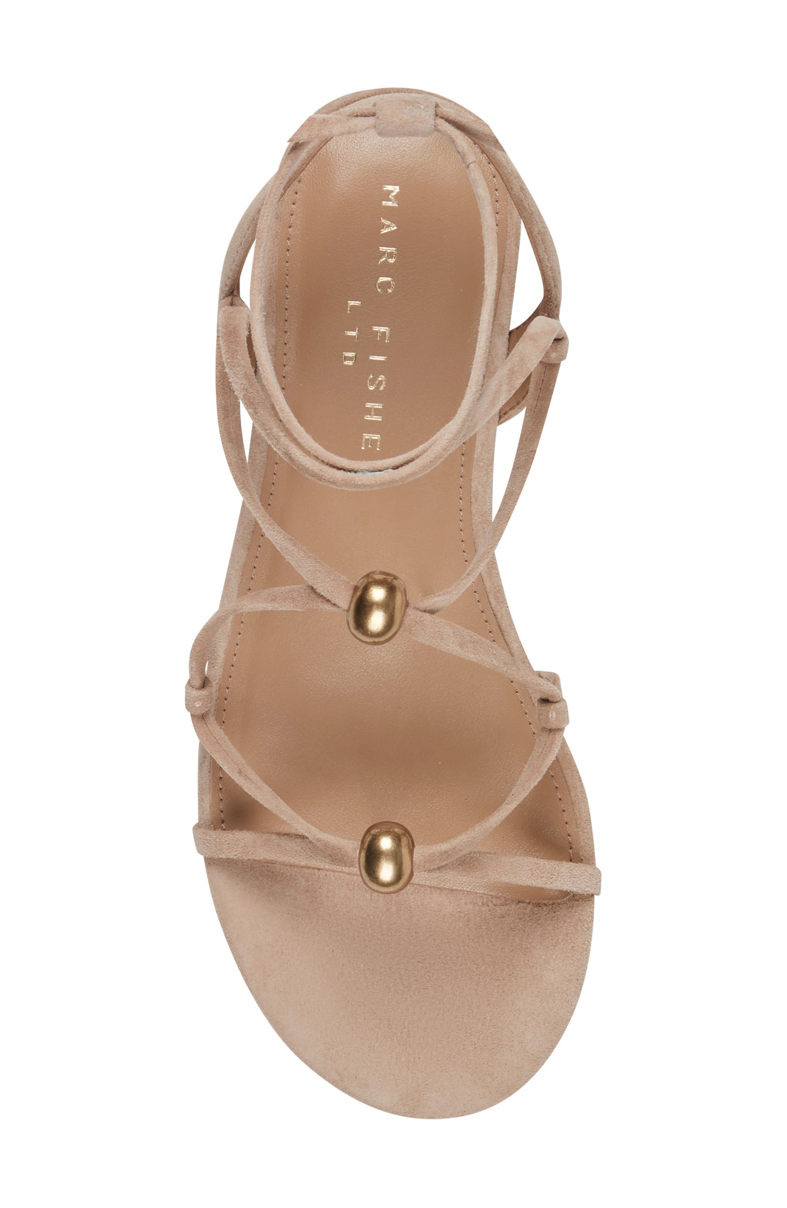 Ellan Ankle Wrap Sandal, Alternate, color, NATURAL