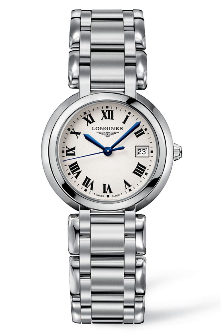 PrimaLuna Bracelet Watch, 30mm, Main, color, SILVER