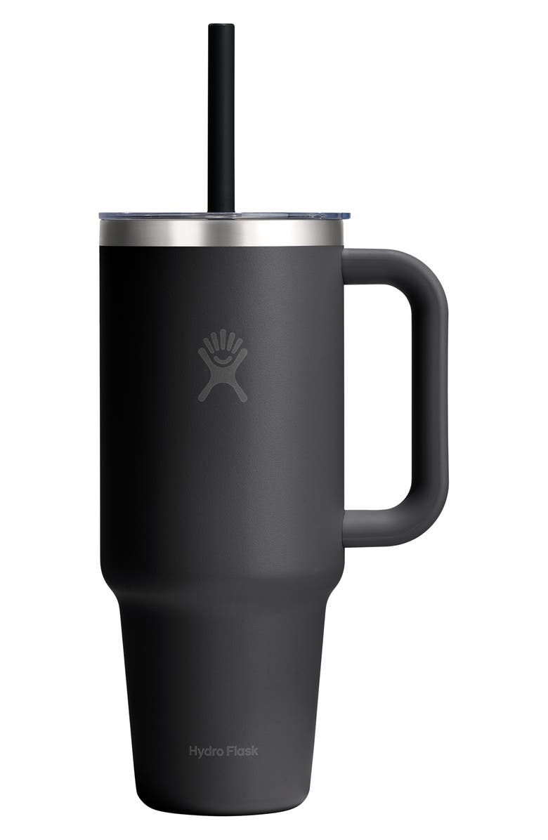 Hydro Flask 40-Ounce Travel Tumbler, Main, color, Black