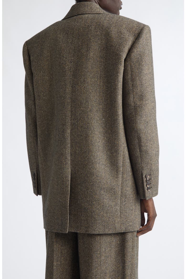 Wool Herringbone Jacket, Alternate, color, BROWN
