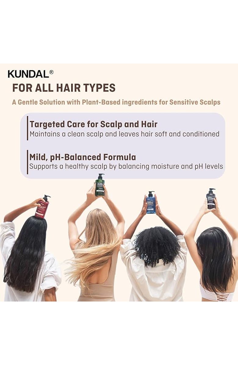 KUNDAL Honey & Macadamia Shampoo & Conditioner Set Baby Powder, Alternate, color, Dark Tones Of Brown
