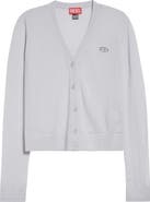 DIESEL® M-Alima Oval D Logo Wool Cardigan