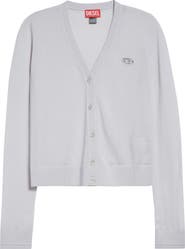 DIESEL® M-Alima Oval D Logo Wool Cardigan