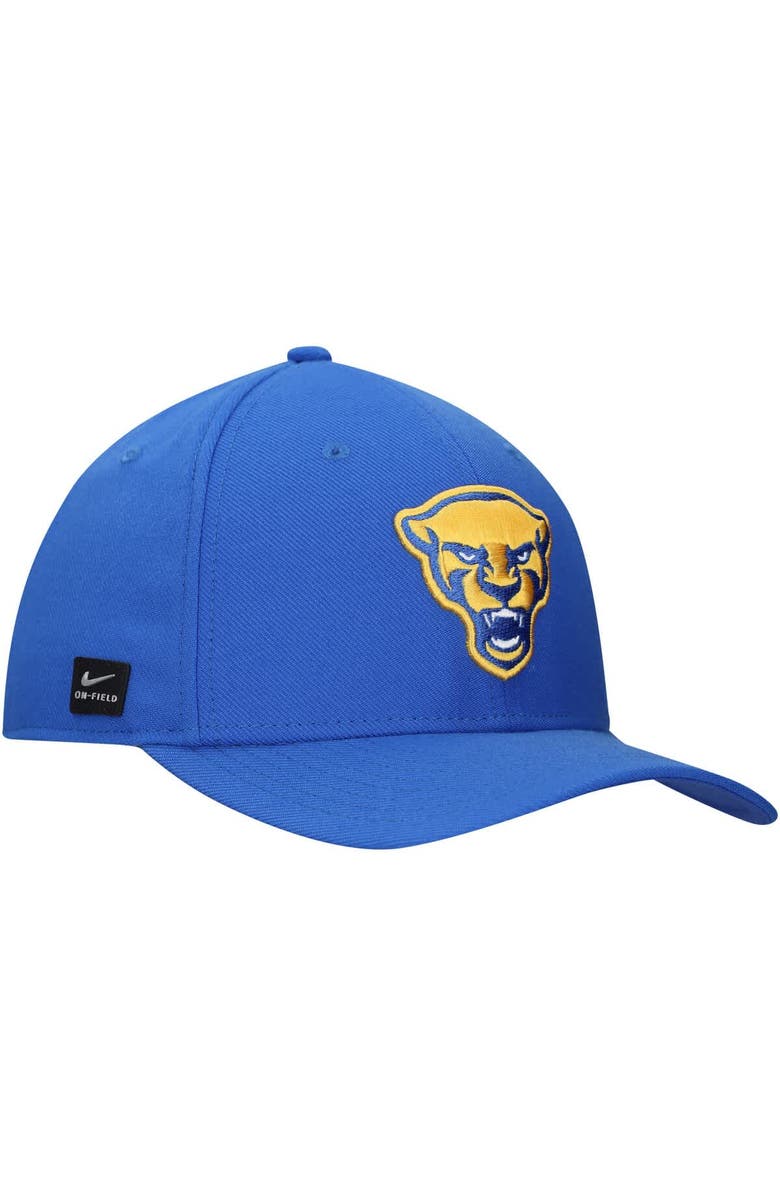 Nike Men's Nike Royal Pitt Panthers 2024 Sideline Rise Swoosh Flex Hat, Alternate, color, Royal