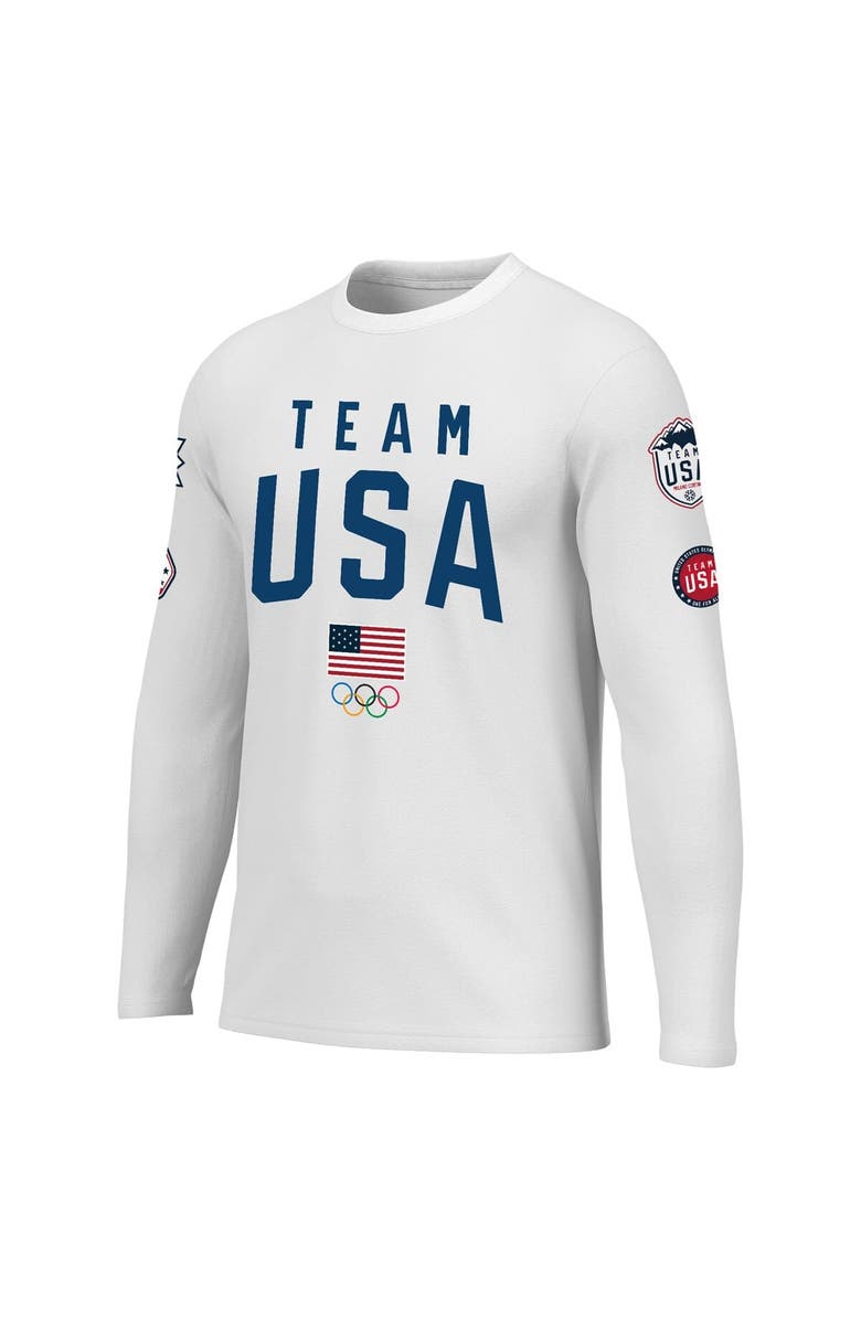 Outerstuff Men's Outerstuff  White Team USA Flag & Patches Long Sleeve T-Shirt, Alternate, color, 