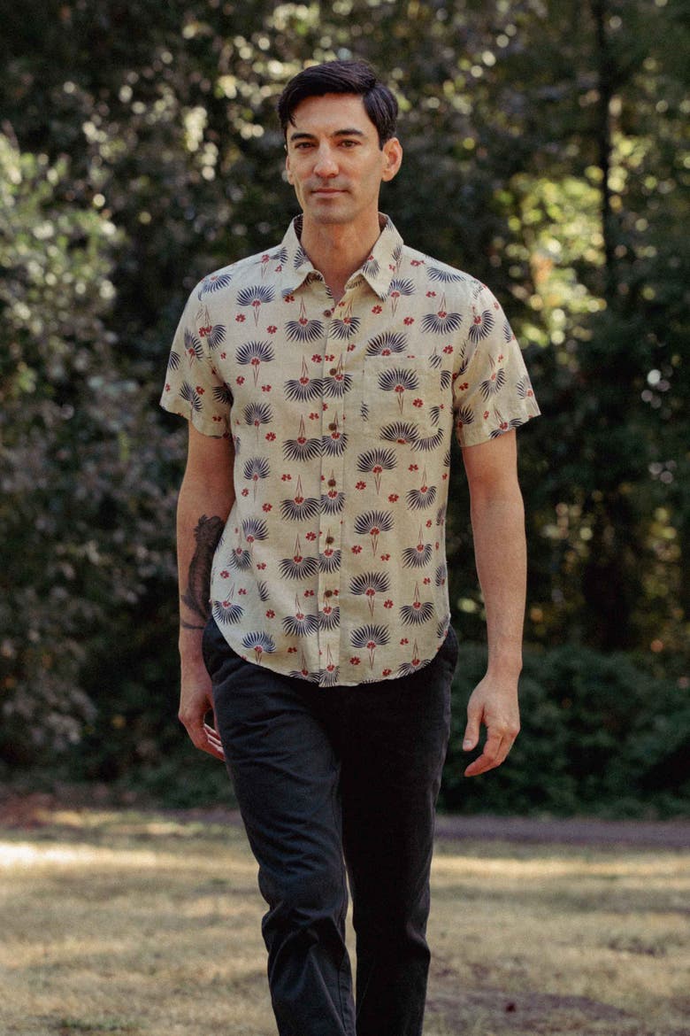 Harbor Slim Shirt, Alternate, color, Aloha Floral