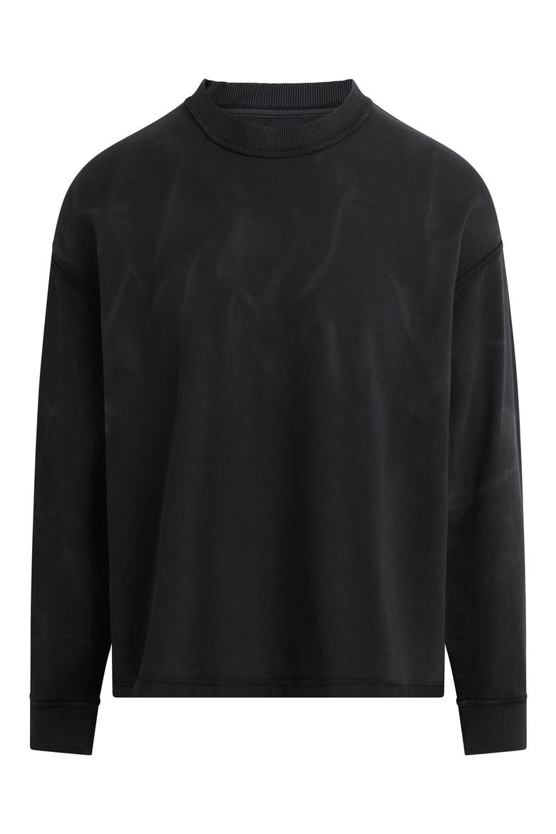 Heavyweight Cotton Long Sleeve T-Shirt, Alternate, color, FOREST BLACK